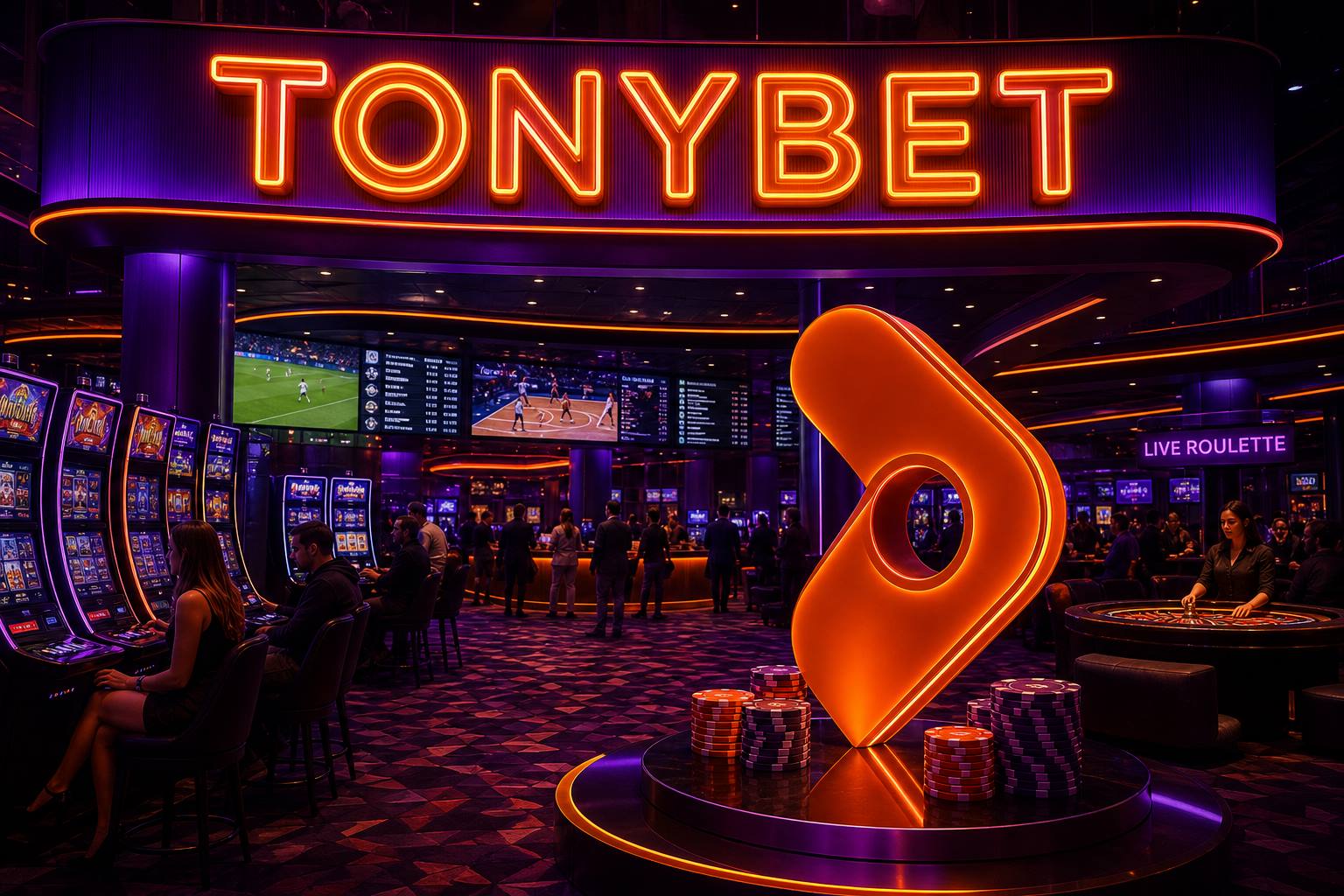 Tonybet sports betting and casino lobby