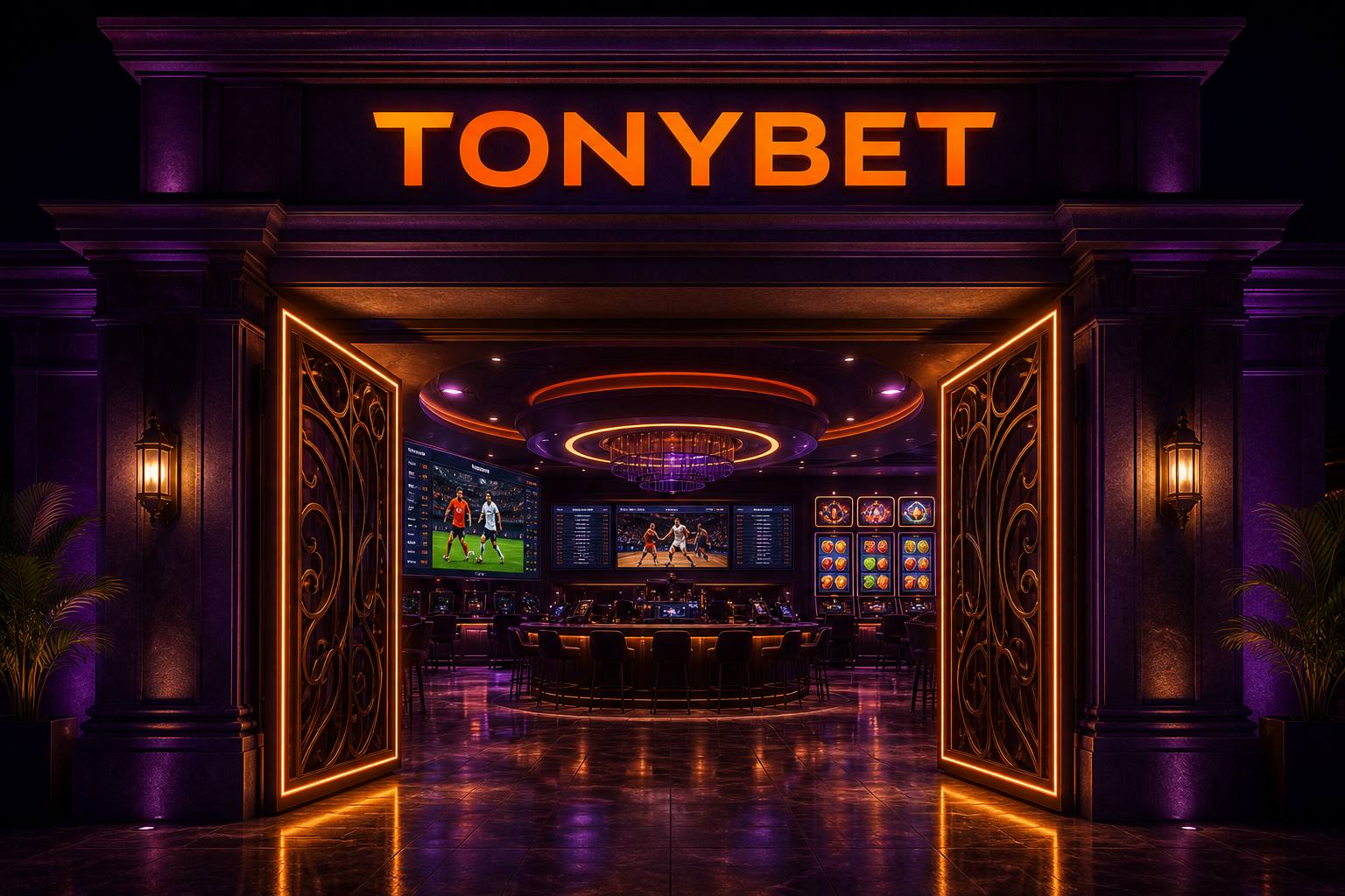 Tonybet login lobby entrance